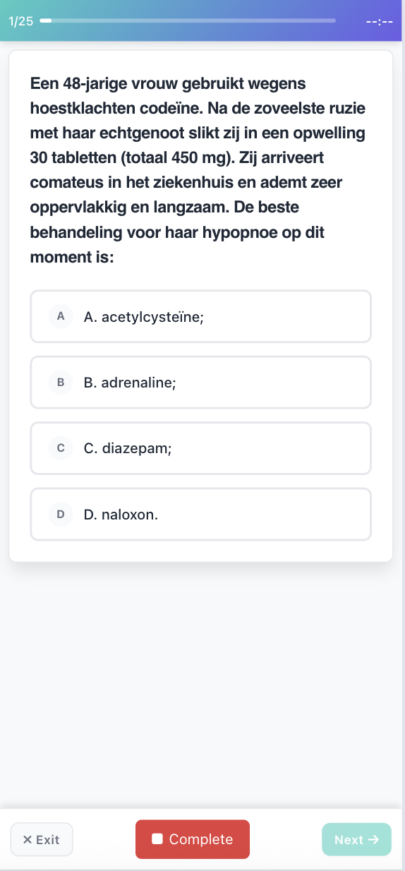 Diagnostic Test Interface
